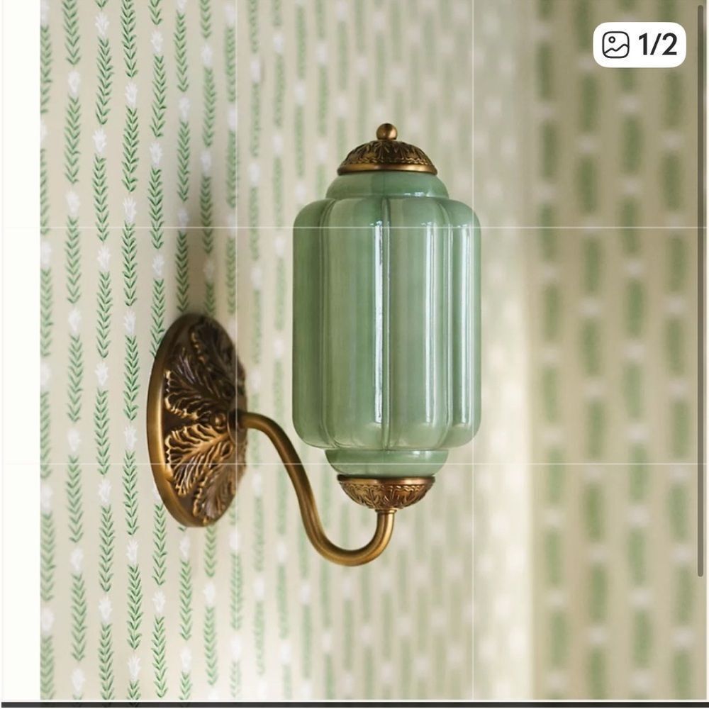 New Eloise Glass Sconce Vintage Wall Lamp